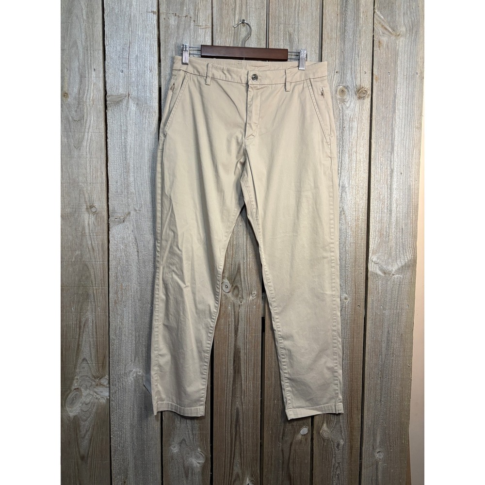 Birddogs Khaki Chino Pants Mens 32x30 Tan Stretch‎ Cotton Blend Tapered Fit